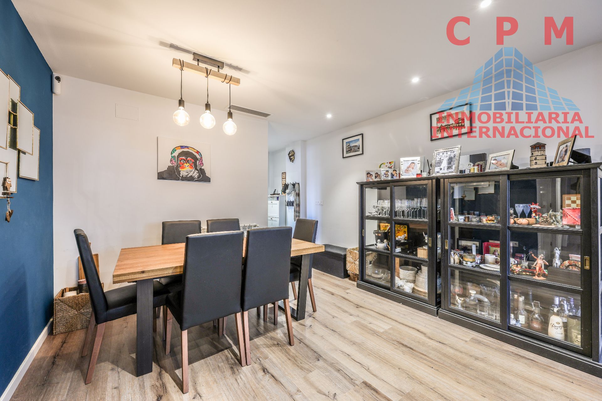 Dining room of Flat to rent in  Madrid Capital  with Air Conditioner, Heating and Parquet flooring