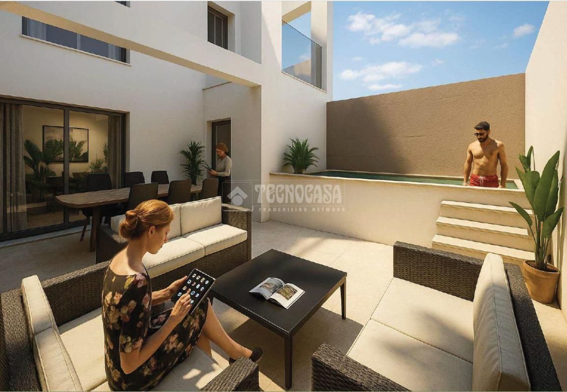 Terrassa de Pis en venda en Conil de la Frontera amb Aire condicionat, Calefacció i Jardí privat