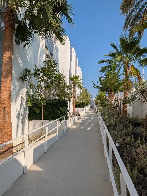 Exterior view of Attic for rent in Estepona  with Air Conditioner, Heating and Private garden