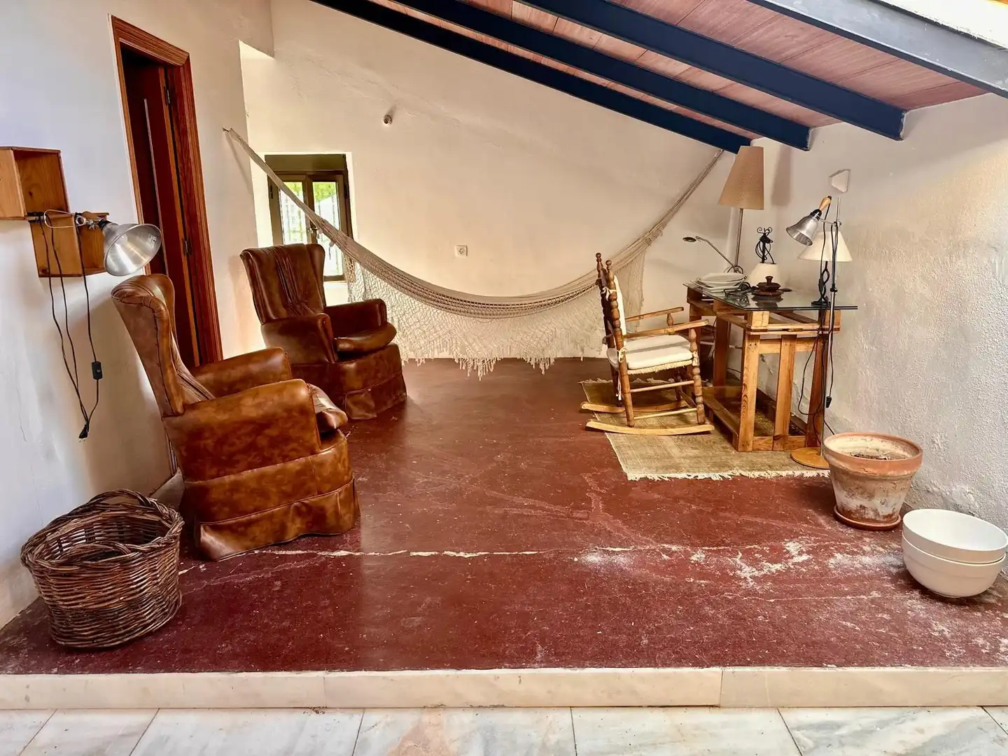 Sala de estar de Finca rústica en venta en Peñarroya-Pueblonuevo con Terraza y Amueblado