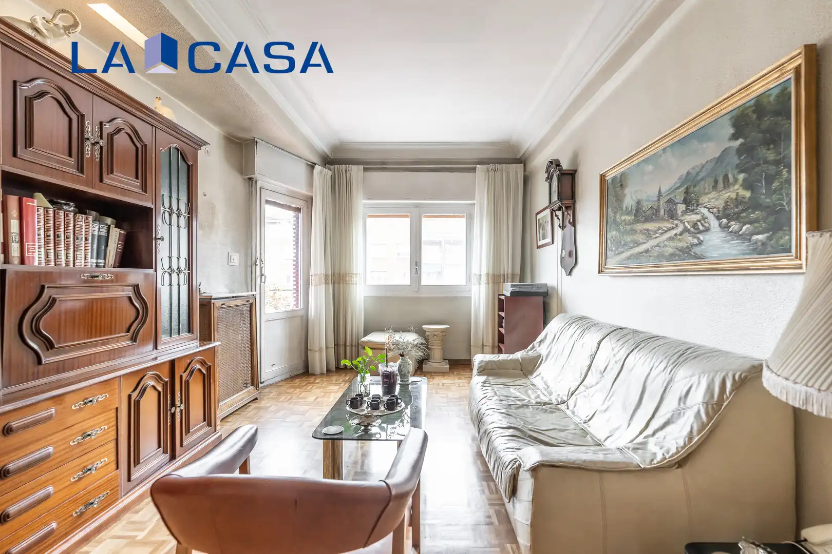 Living room of Flat for sale in  Madrid Capital  with Heating and Terrace