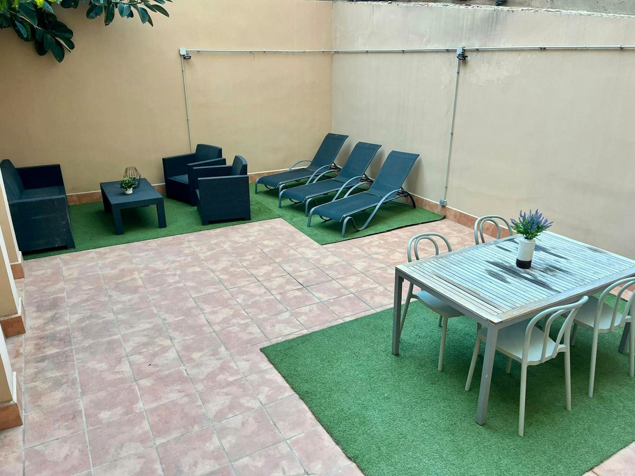 Terrace of Flat to rent in  Barcelona Capital  with Air Conditioner, Heating and Private garden