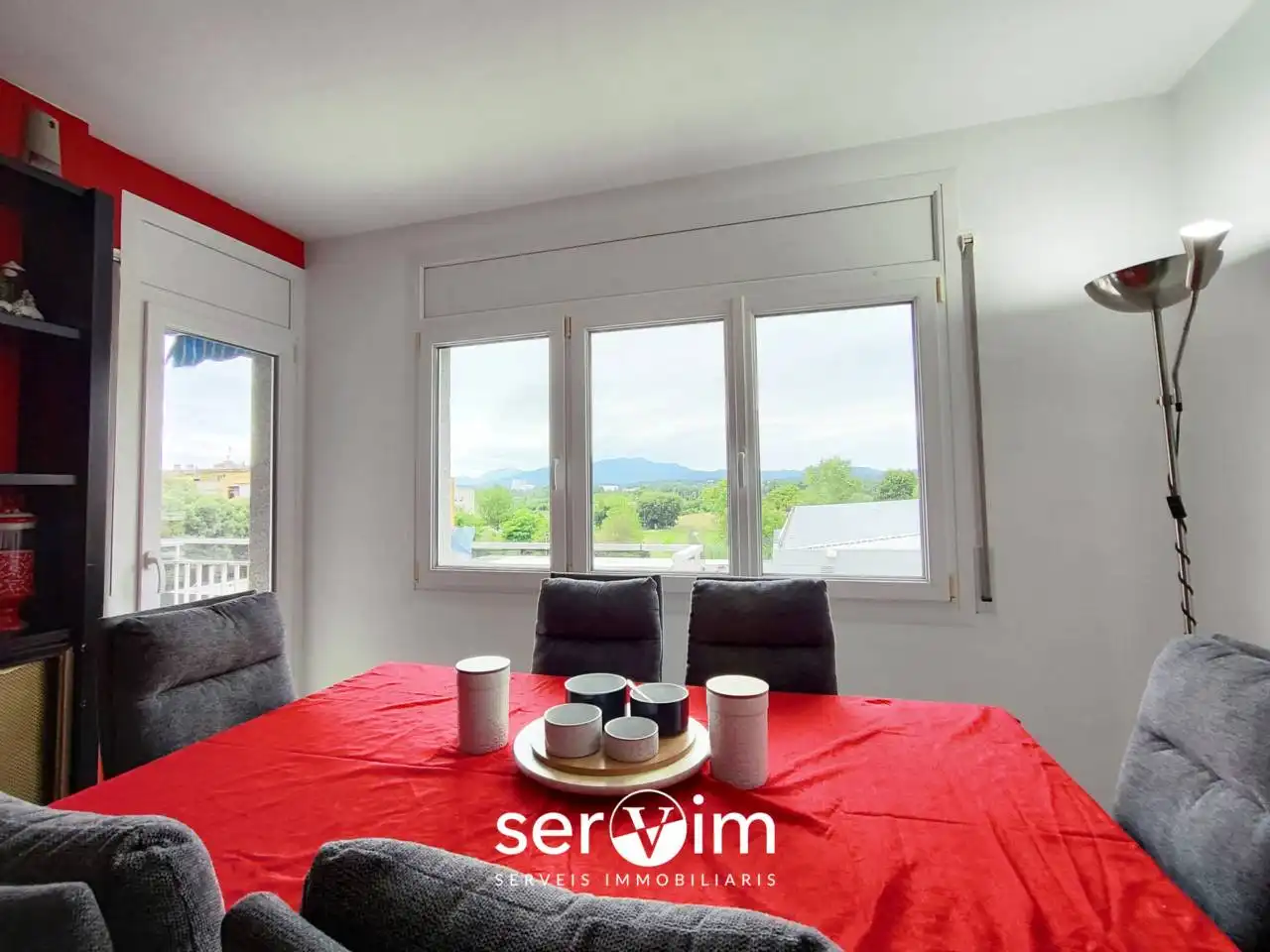 Esszimmer von Wohnung zum Verkauf in Girona mit Terrasse