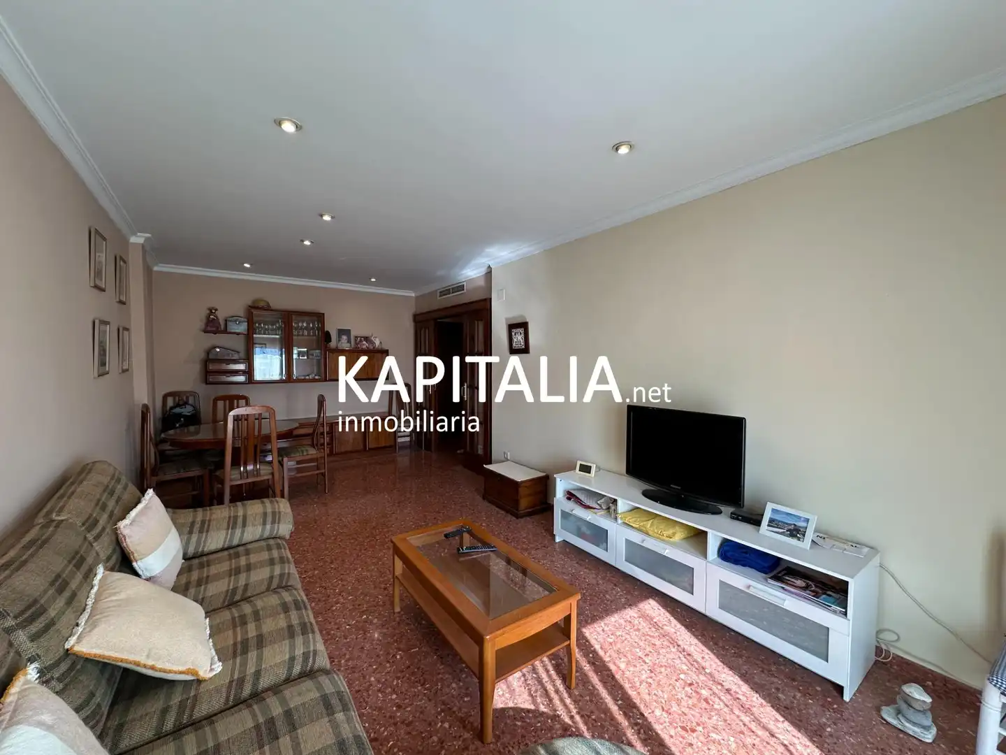 Sala d'estar de Pis de lloguer en Xàtiva amb Aire condicionat, Moblat i Balcó