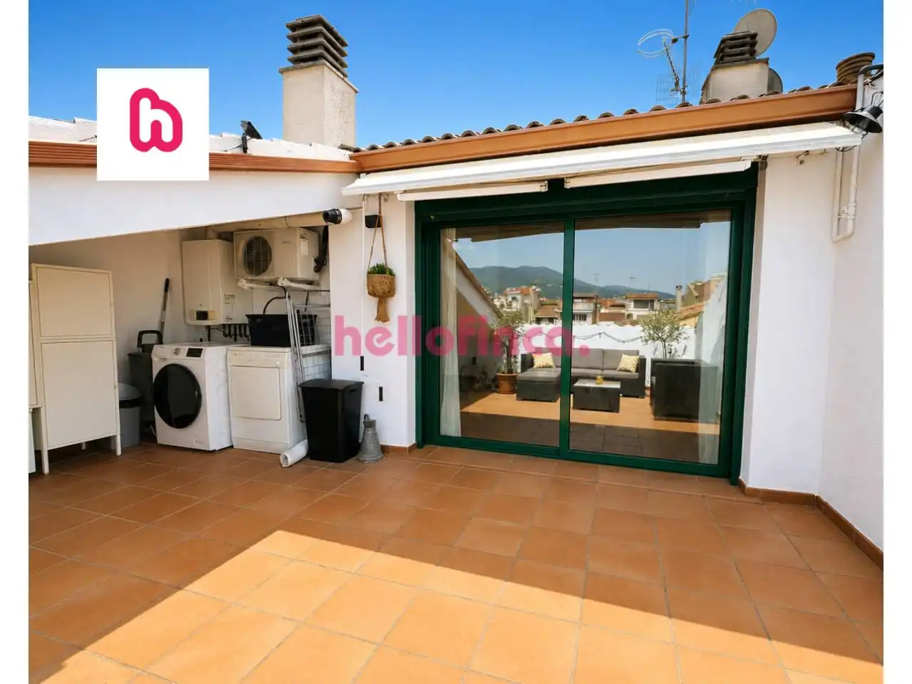 Terrace of Flat for sale in Sant Celoni  with Air Conditioner, Heating and Parquet flooring