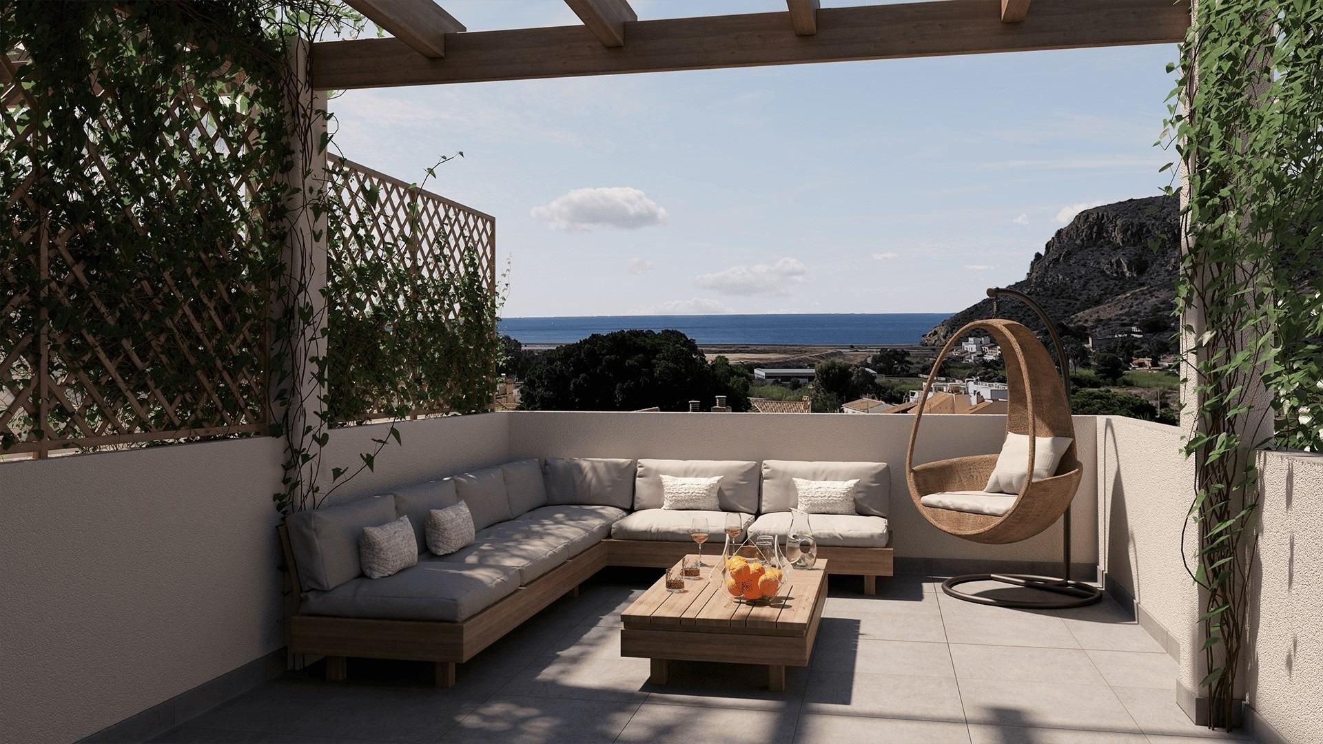 Terrassa de Casa o xalet en venda en La Unión amb Piscina