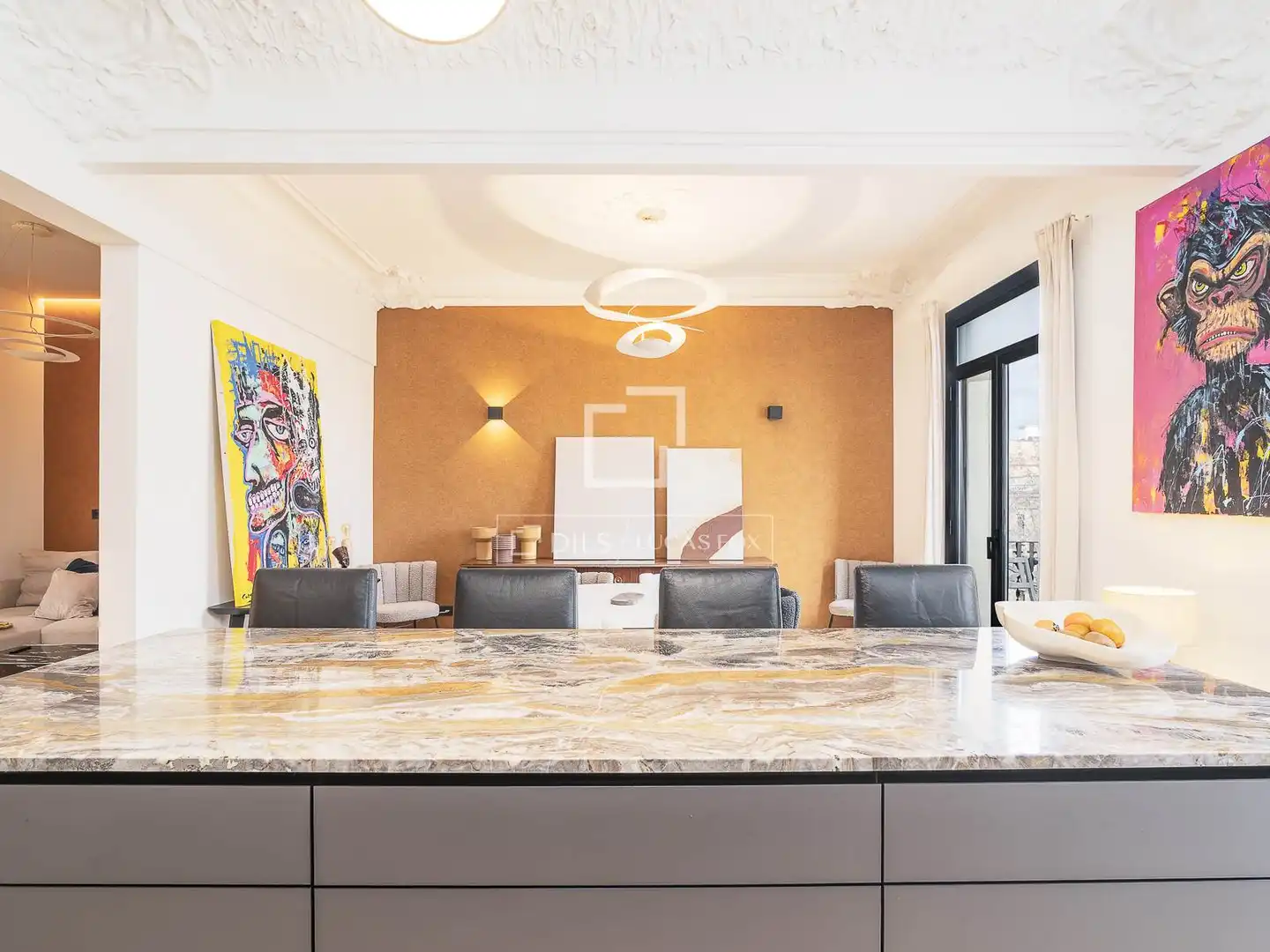 Esszimmer von Wohnung zum Verkauf in Barcelona mit Klimaanlage, Terrasse und Balkon