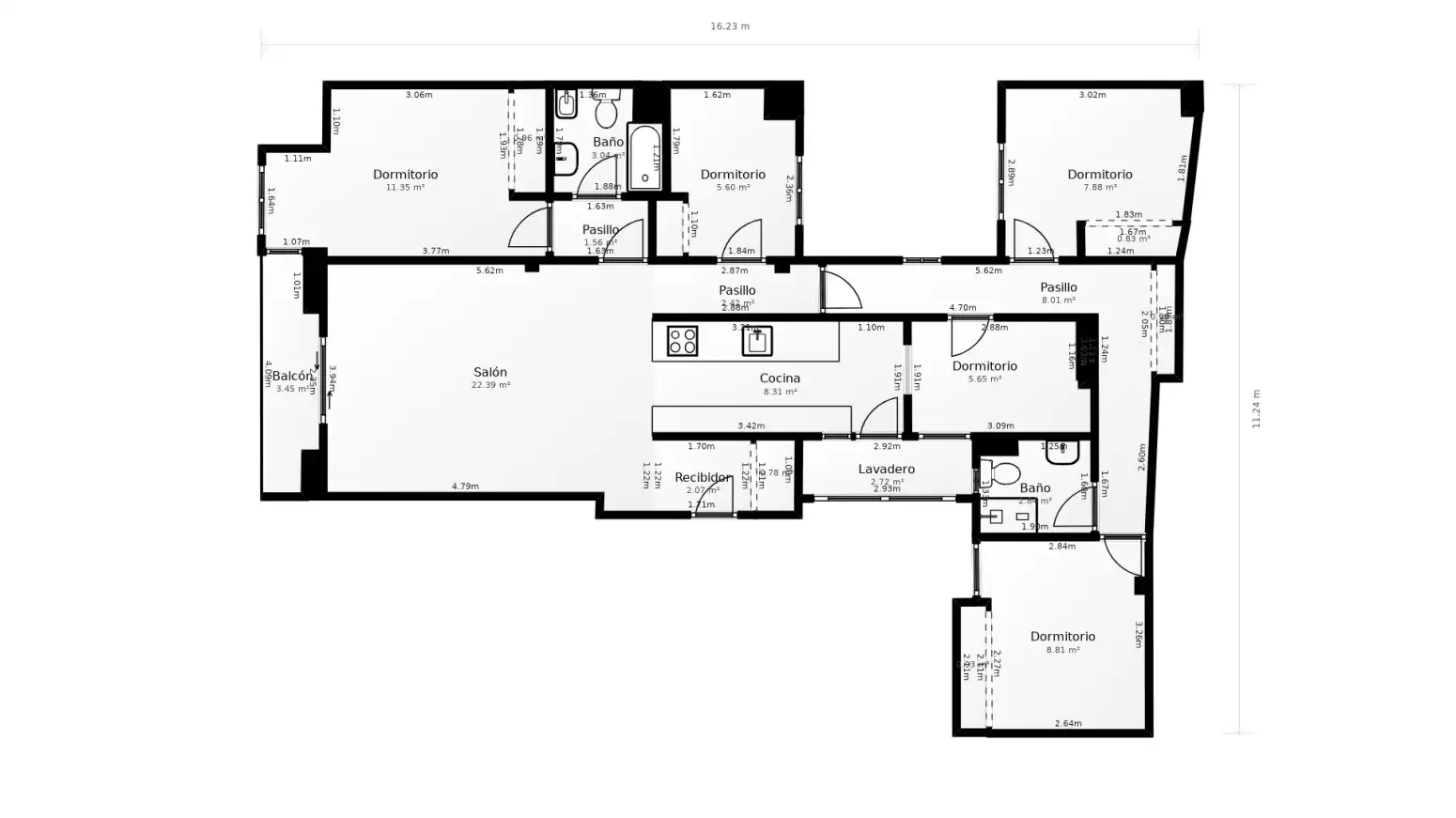 Wohnung zum Verkauf in Terrassa mit Heizung, Parkett und Balkon
