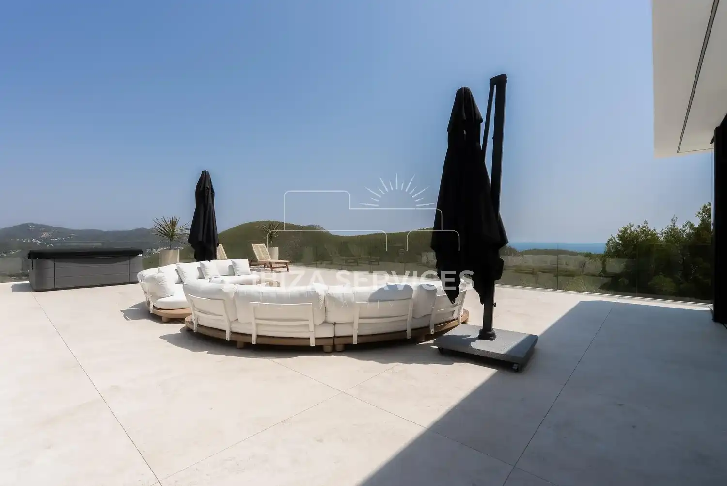 Terraza de Casa o chalet en venta en Santa Eulària des Riu con Aire acondicionado, Jardín privado y Piscina