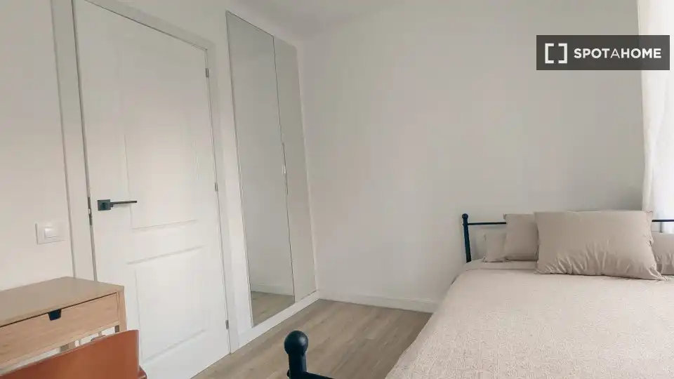 Bedroom of Apartments for share in Cubelles  with Air Conditioner, Terrace and Furnished
