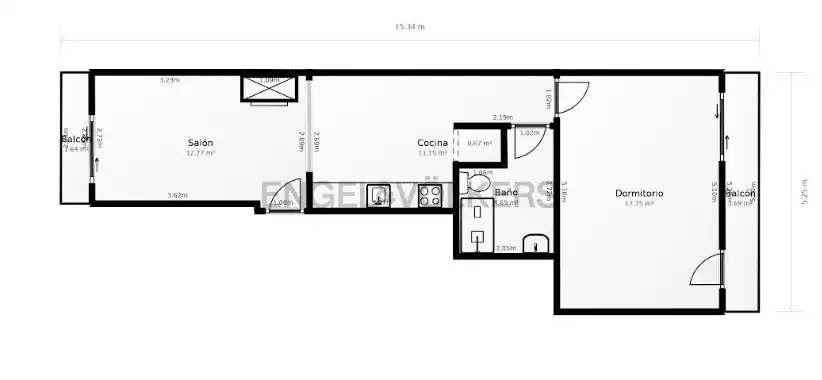 Piso en venta en Passeig de Joan de Borbó, La Barceloneta