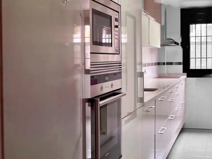 Kitchen of Flat for sale in  Granada Capital  with Air Conditioner, Terrace and Swimming Pool