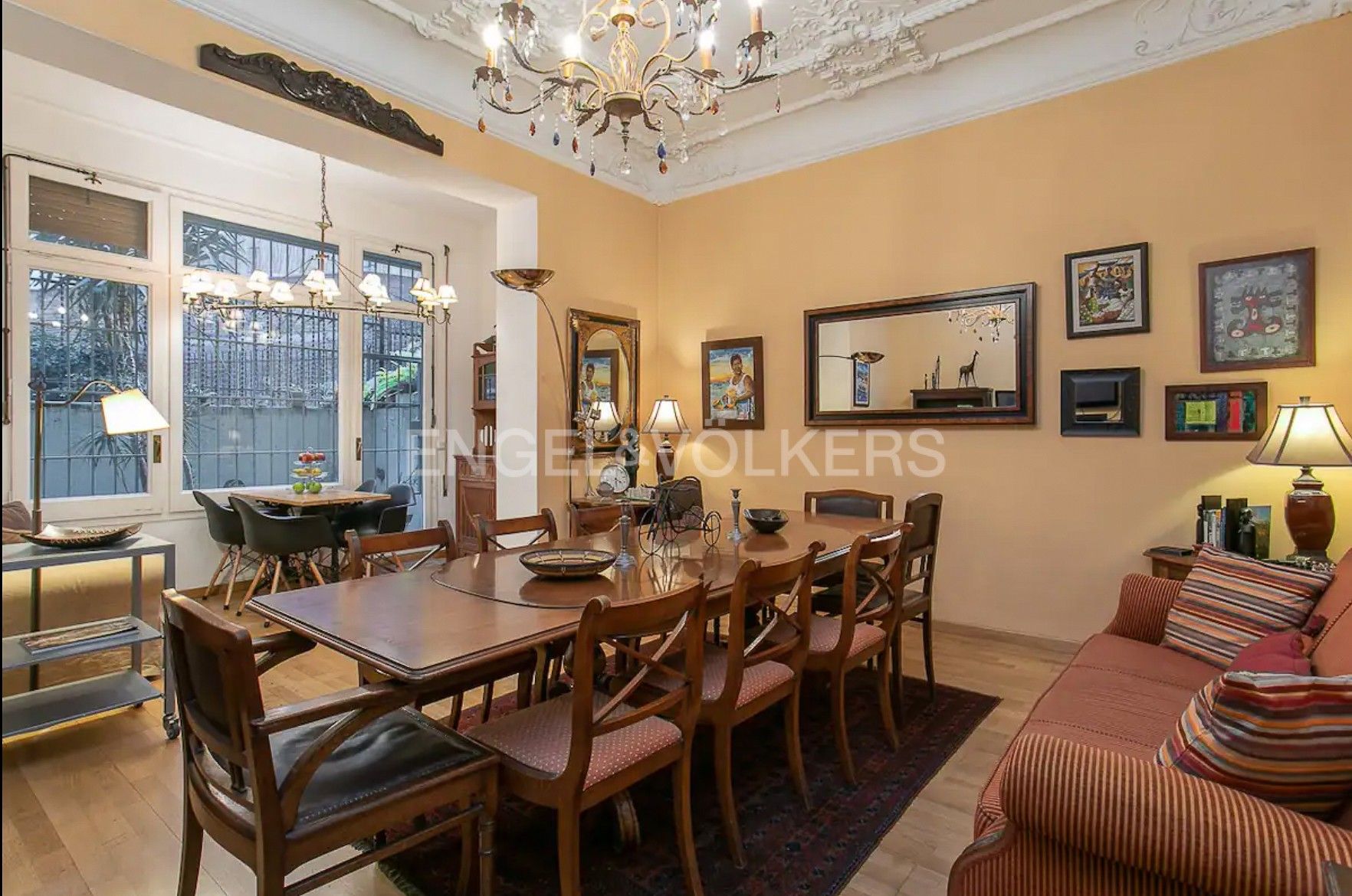 Menjador de Apartament en venda en  Barcelona Capital amb Aire condicionat, Calefacció i Parquet