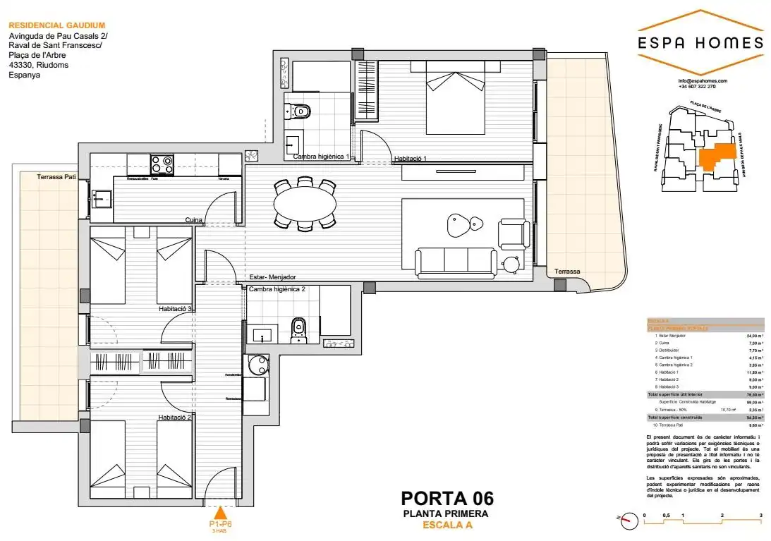 Piso en venta en PAU CASALS, Riudoms