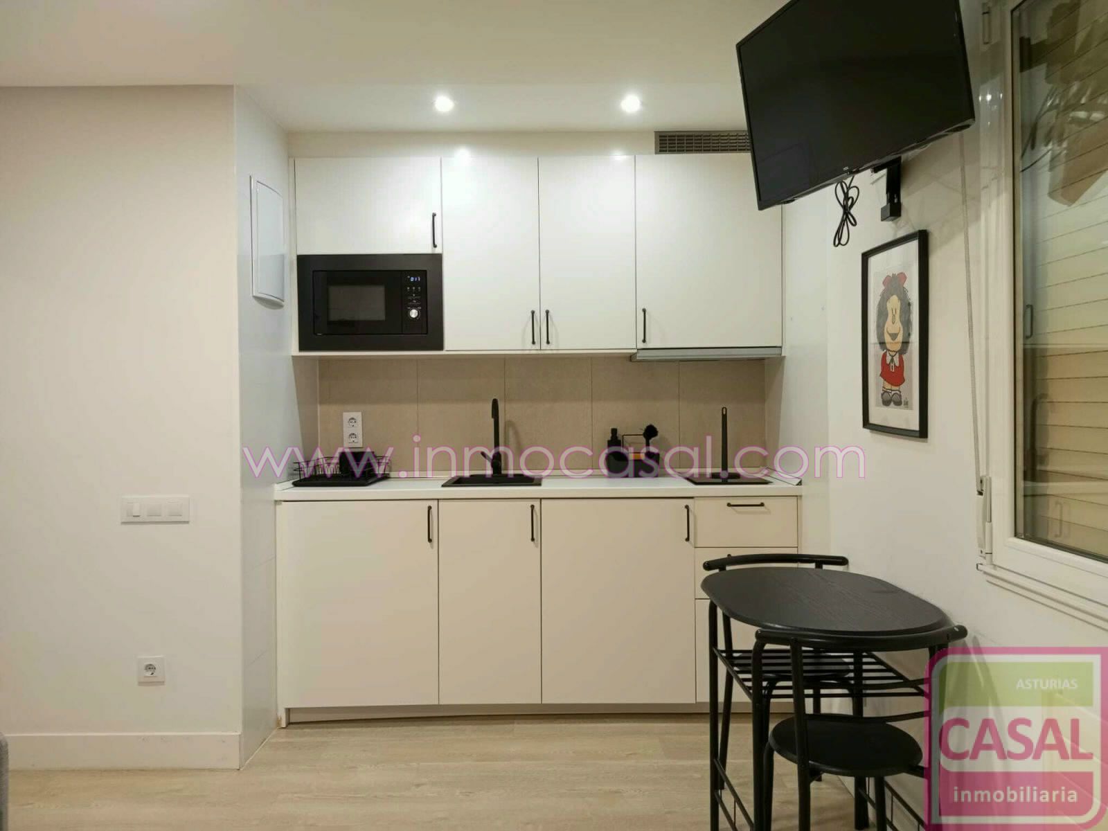 Cocina de Piso de alquiler en Oviedo  con Calefacción y Amueblado