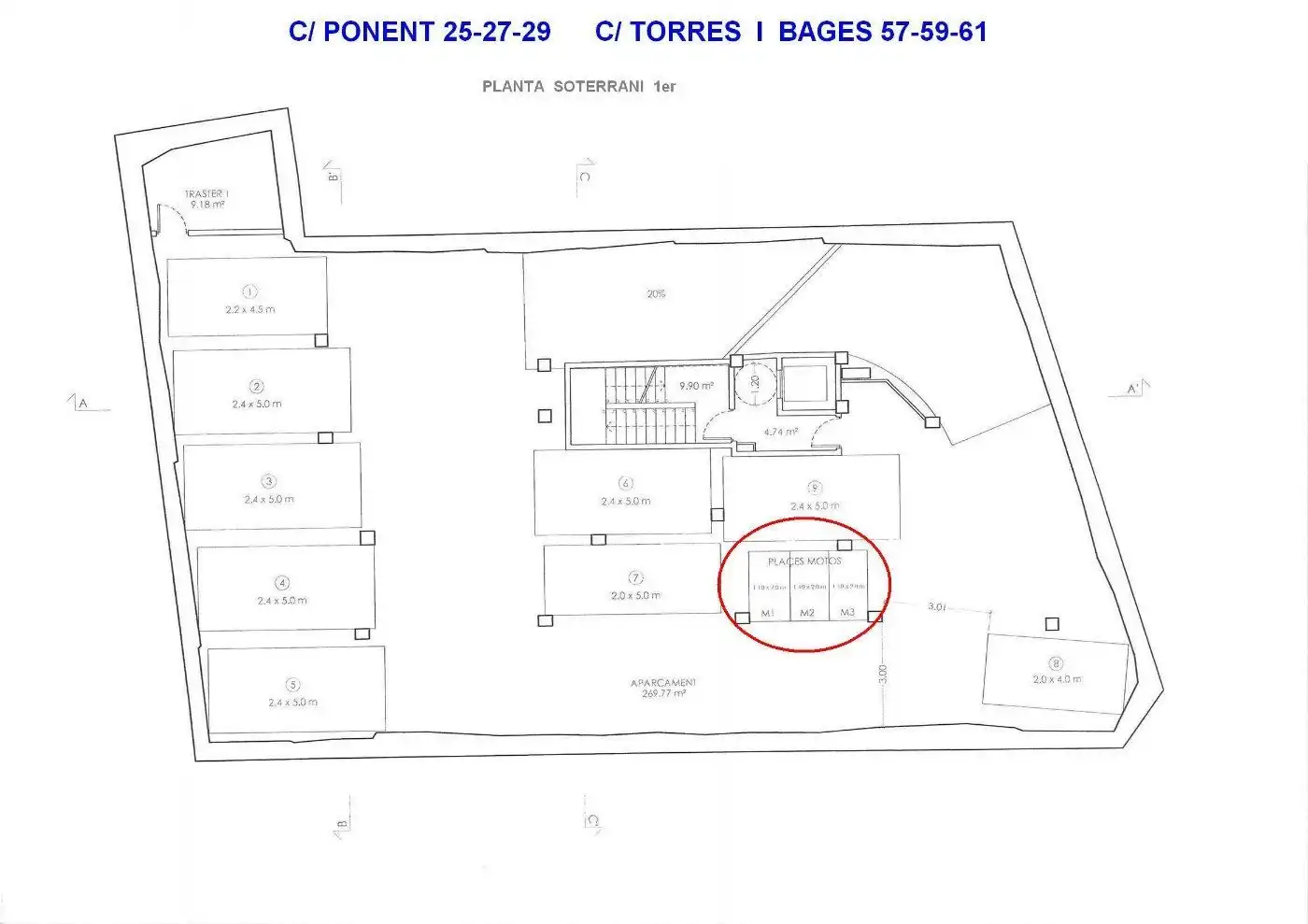 Garage for rent in Granollers