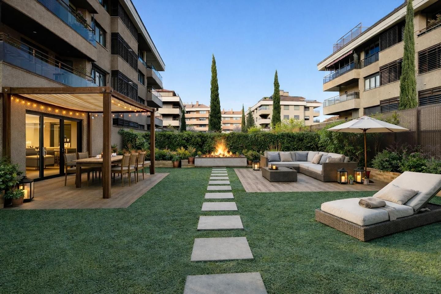 Terraza de Dúplex en venta en Boadilla del Monte con Calefacción, Jardín privado y Terraza