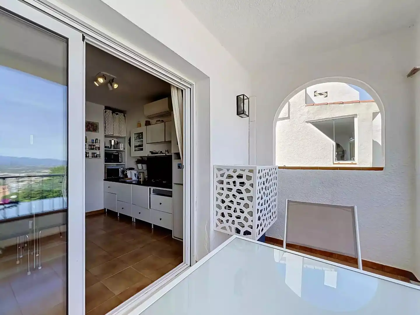 Cocina de Apartamento en venta en Roses con Aire acondicionado, Calefacción y Terraza