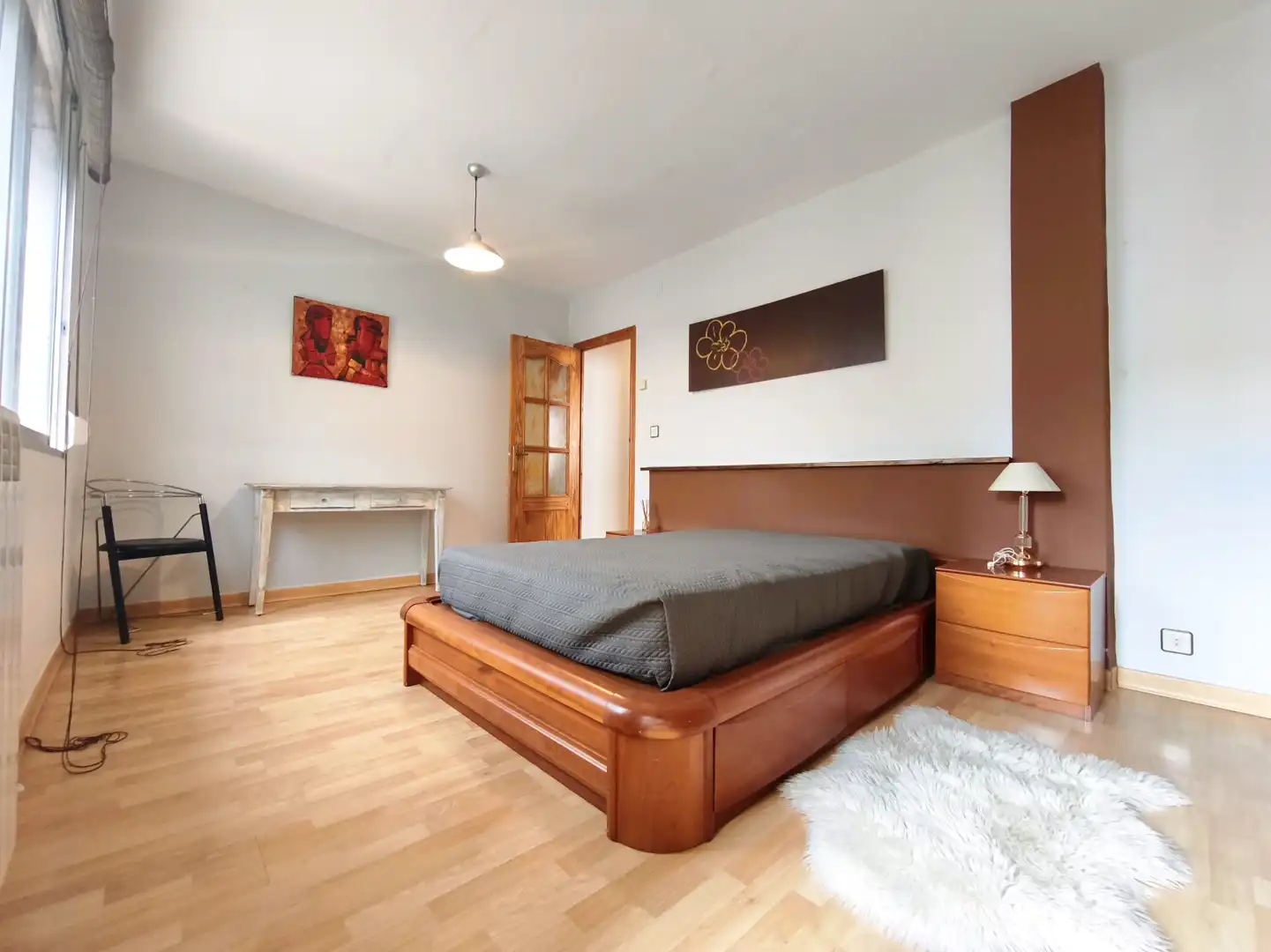 Schlafzimmer von Wohnung zum Verkauf in  Logroño mit Heizung, Parkett und Möbliert