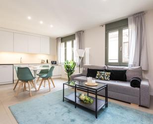 Sala d'estar de Apartament de lloguer en  Barcelona Capital amb Terrassa