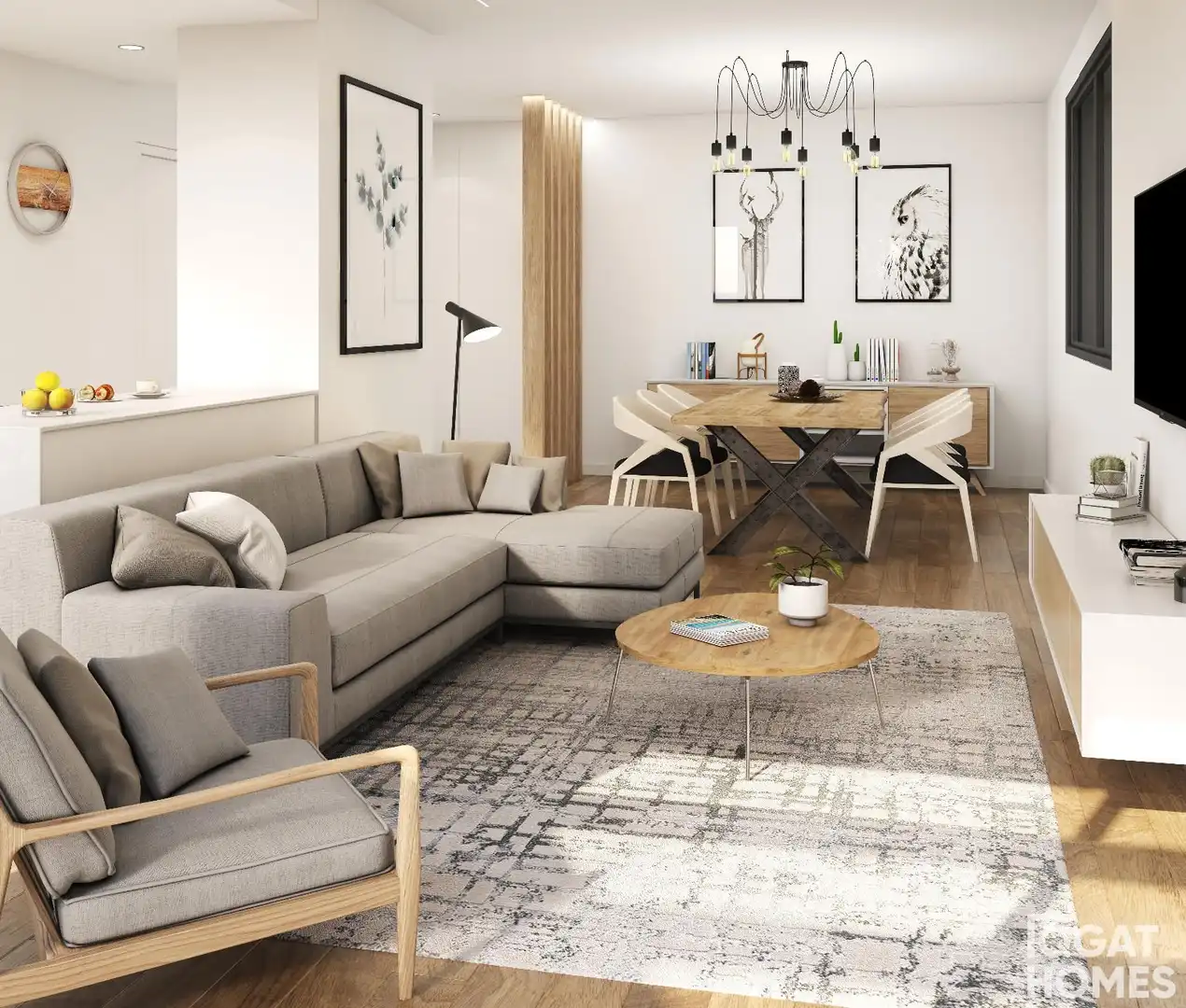 Living room of Houses for sale in Sant Cugat del Vallès  with Air Conditioner, Heating and Storage room