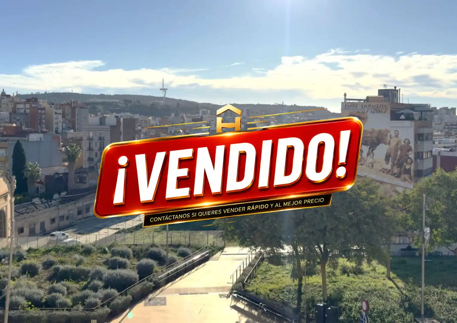 Vista exterior de Pis en venda en Barcelona amb Aire condicionat