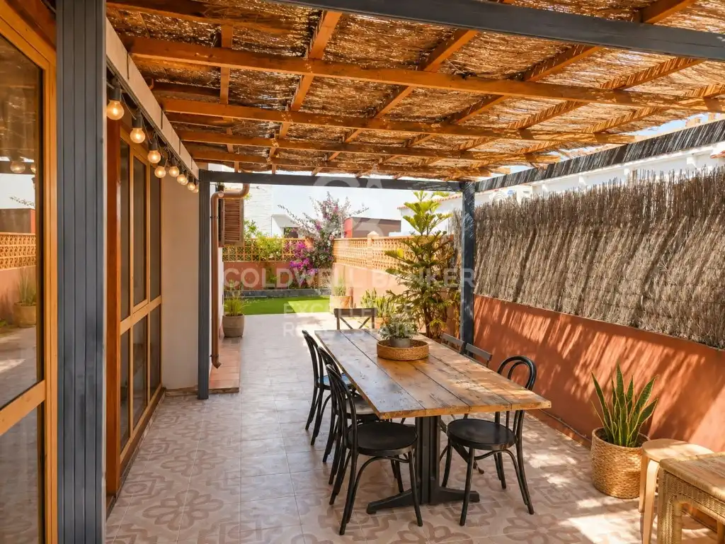 Terraza de Casa o chalet en venta en La Oliva con Jardín privado, Terraza y Horno