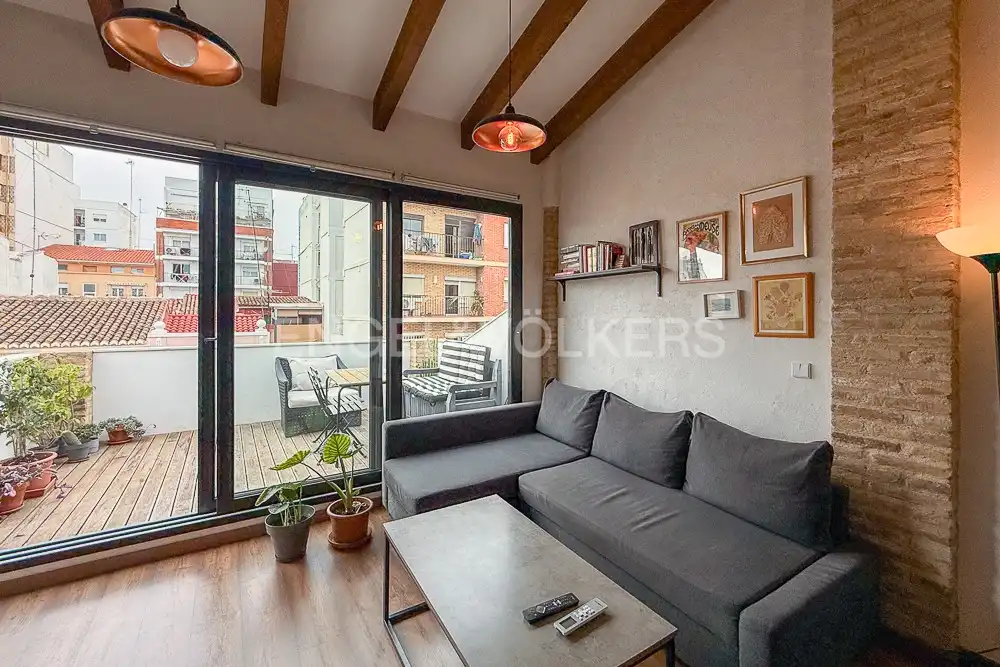 Terrasse von Wohnung zur Miete in Valencia mit Klimaanlage, Heizung und Terrasse