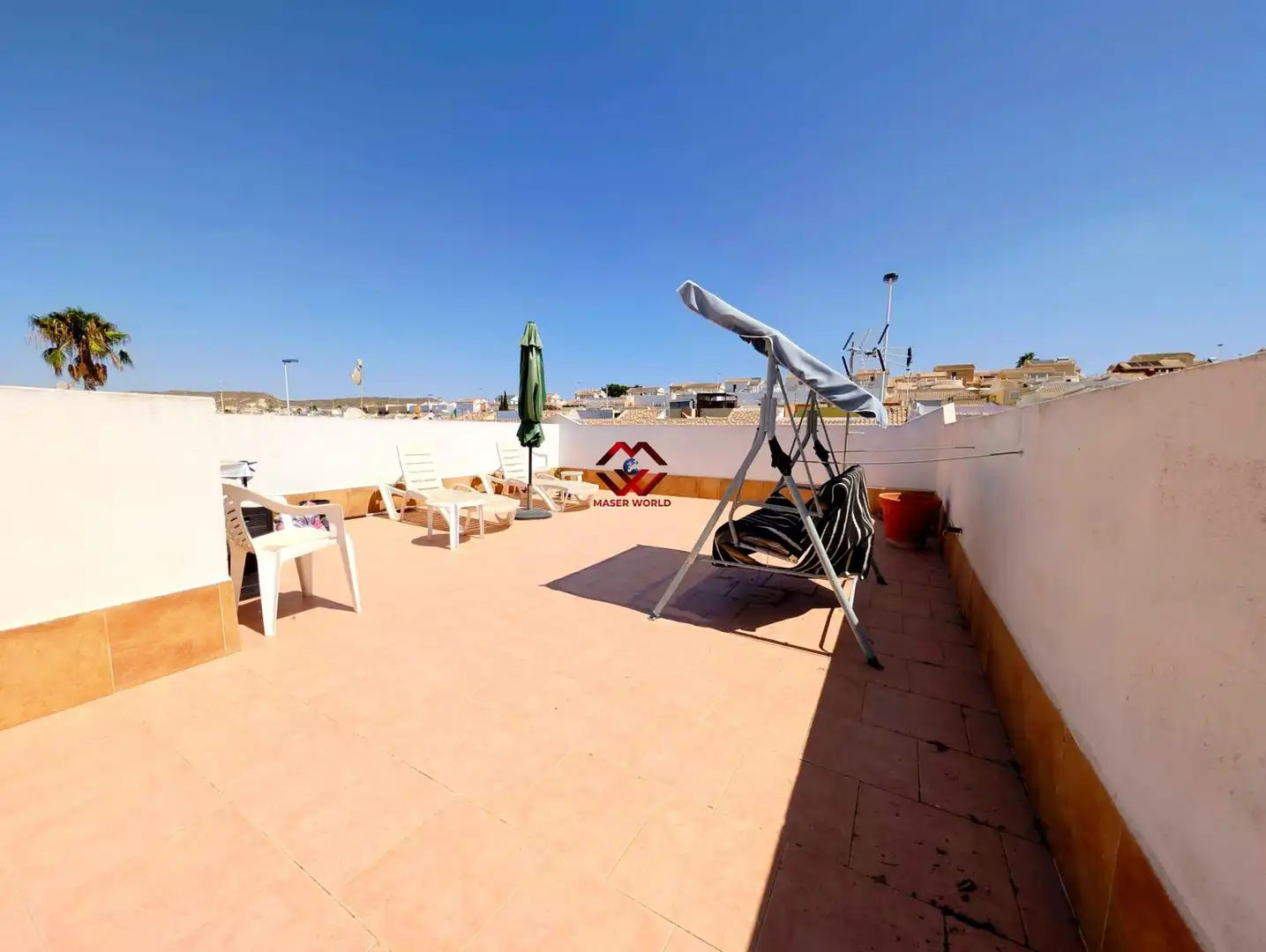 Terrassa de Casa adosada en venda en Mazarrón amb Aire condicionat, Calefacció i Terrassa