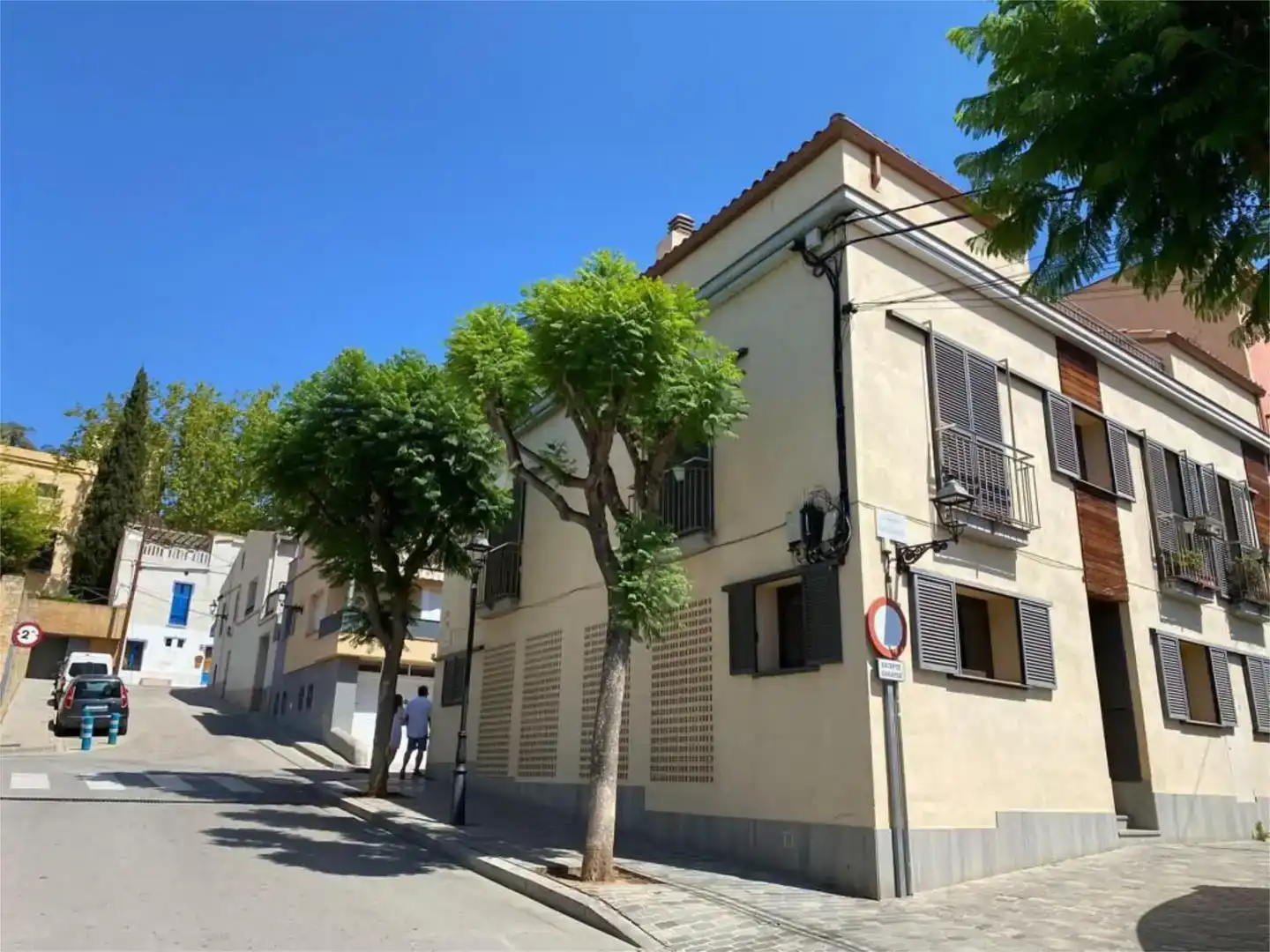 Exterior view of Flat for rent in Alella  with Air Conditioner