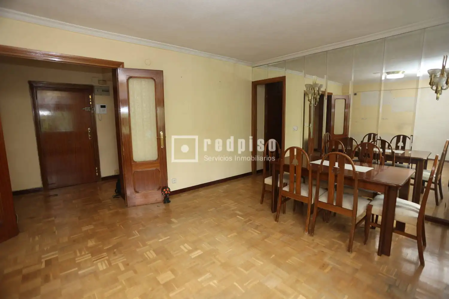 Dining room of Flat for sale in Madrid  with Heating, Parquet flooring and Terrace