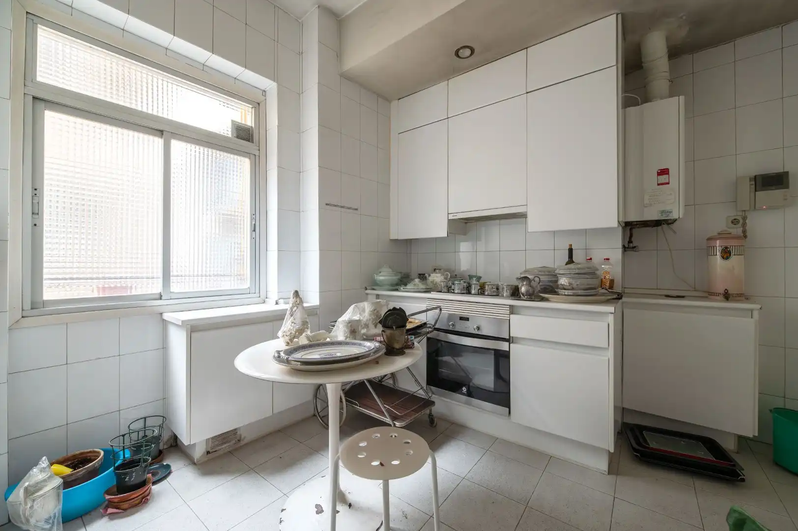 Kitchen of Flat for sale in Madrid  with Air Conditioner, Heating and Terrace