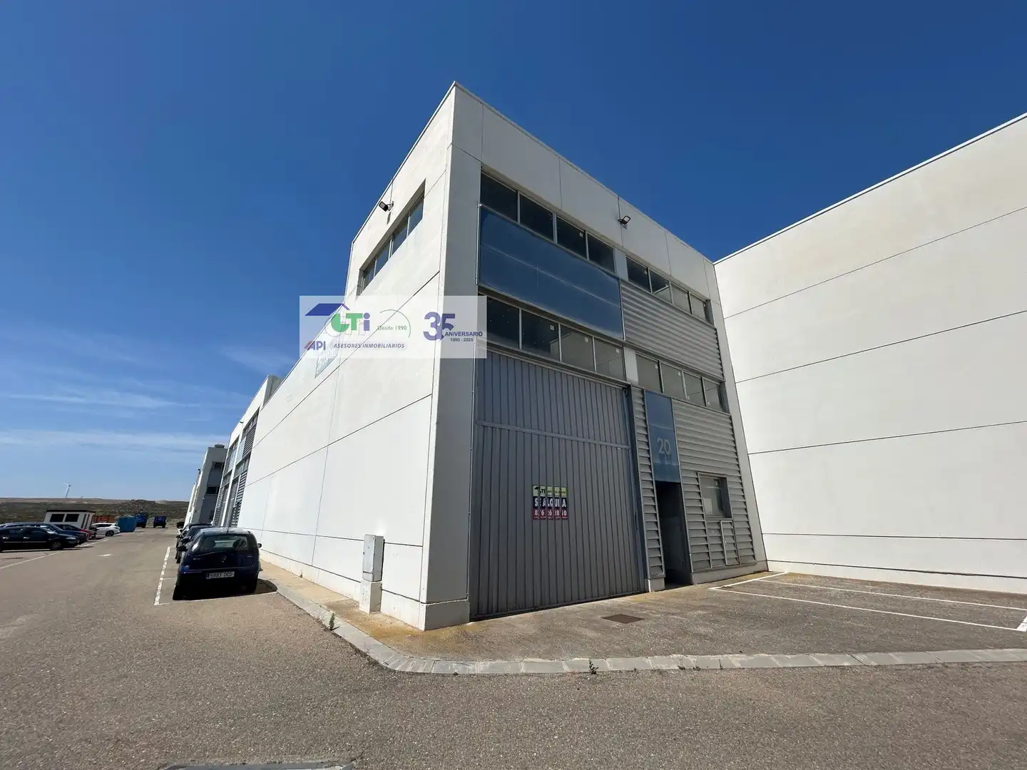 Vista exterior de Nave industrial en venta en Zaragoza