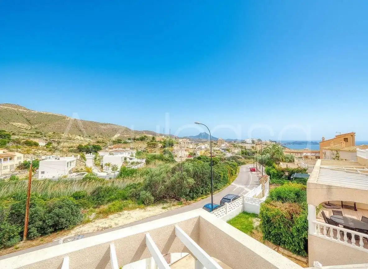 Exterior view of Detached homes for sale in El Campello  with Air Conditioner, Terrace and Alarm