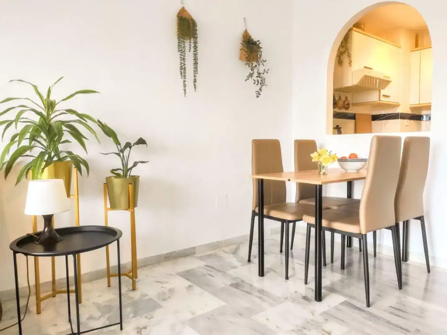 Menjador de Apartament de lloguer en Mijas