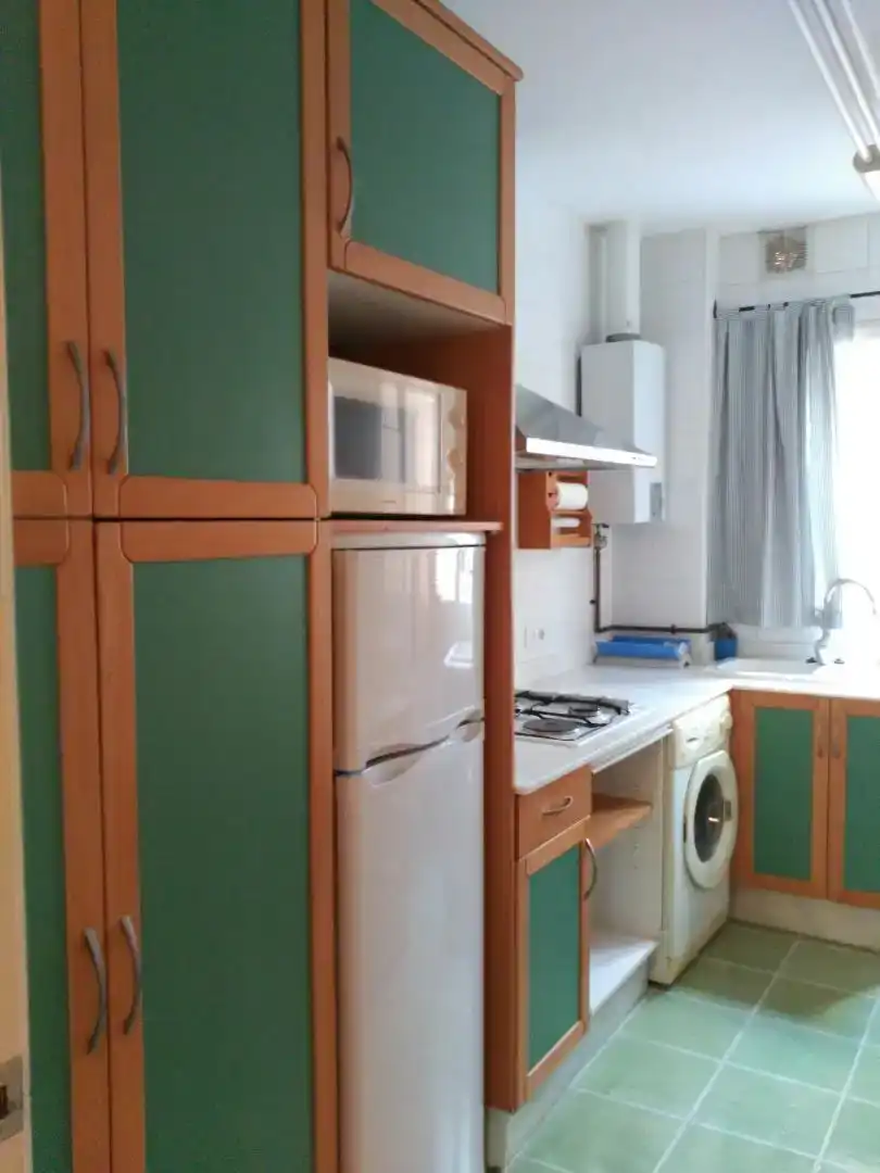 Kitchen of Flat for rent in  Valencia Capital  with Air Conditioner and Balcony