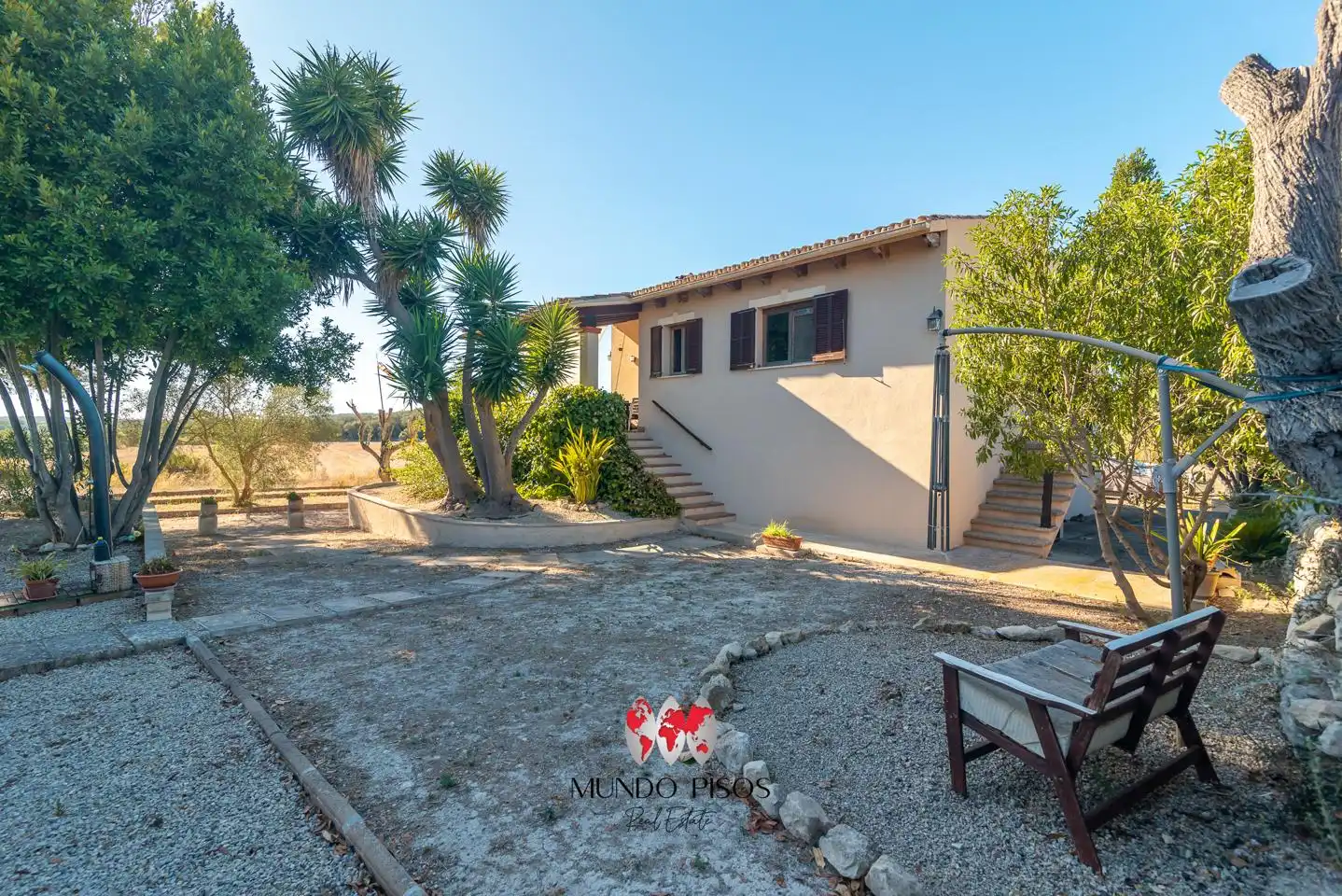Vista exterior de Finca rústica en venta en Montuïri con Jardín privado, Terraza y Piscina