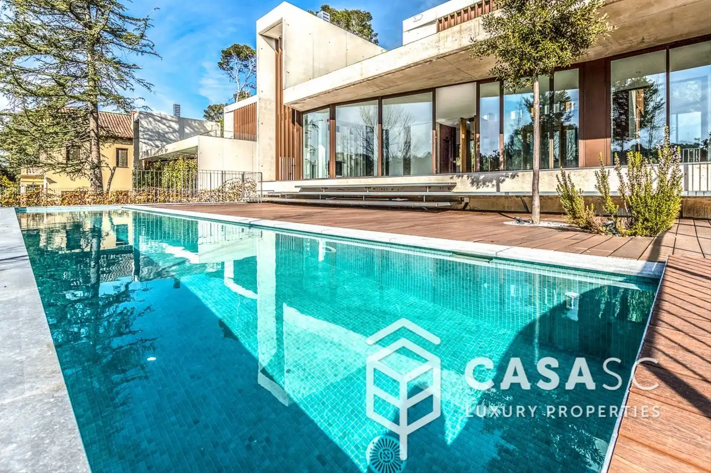 Exterior view of Houses for sale in Sant Cugat del Vallès  with Air Conditioner, Heating and Private garden