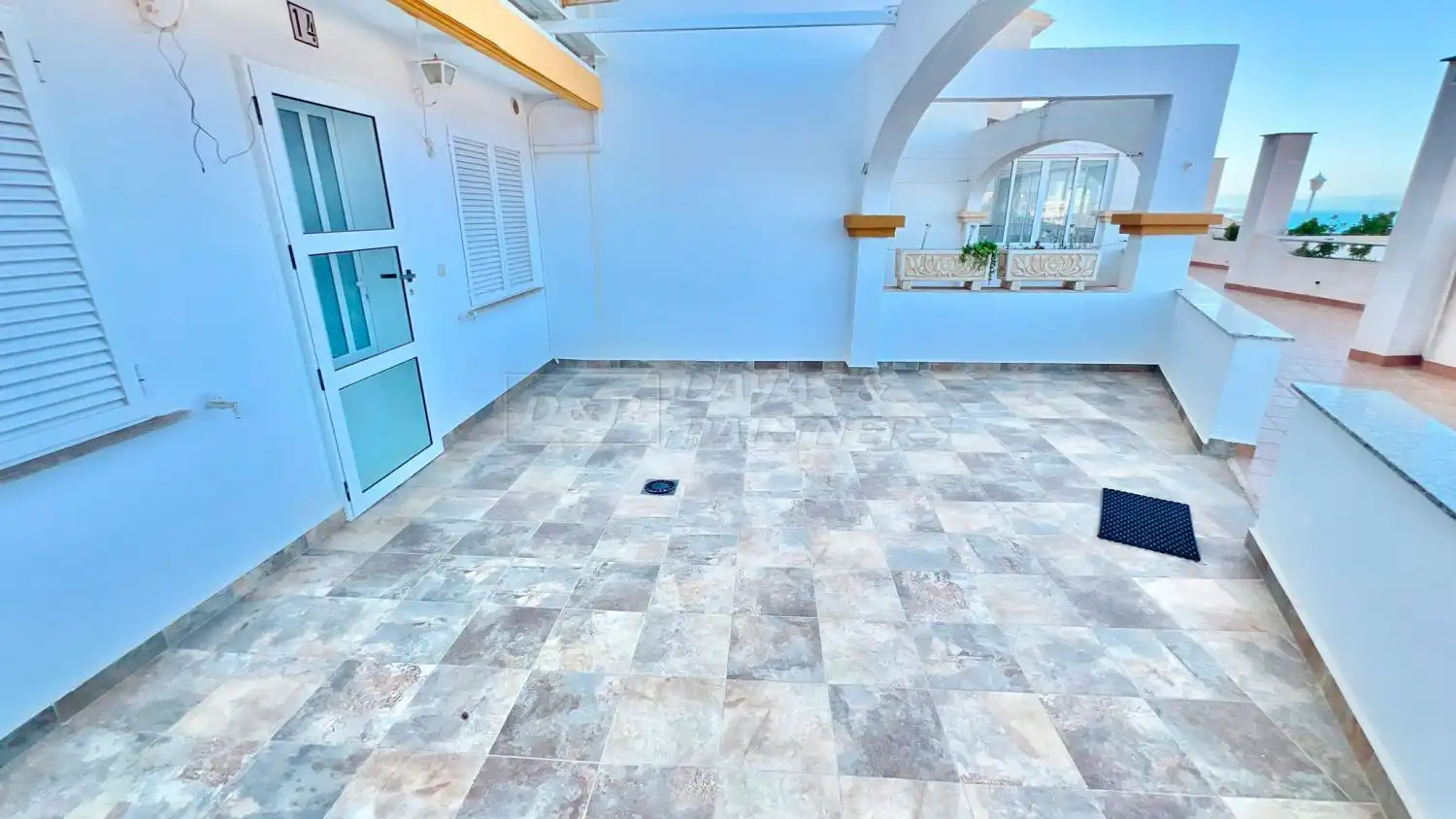 Terrace of Duplexes for rent in Torrevieja  with Air Conditioner, Terrace and Community pool