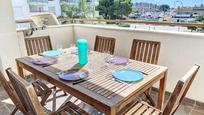 Terrace of Flat for sale in Roses  with Furnished and Community pool