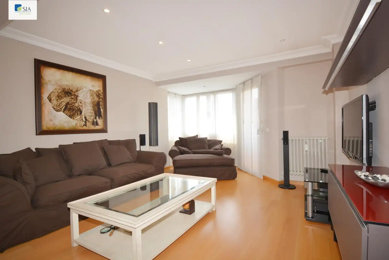 Living room of Flat for rent in Zaragoza  with Air Conditioner, Heating and Furnished