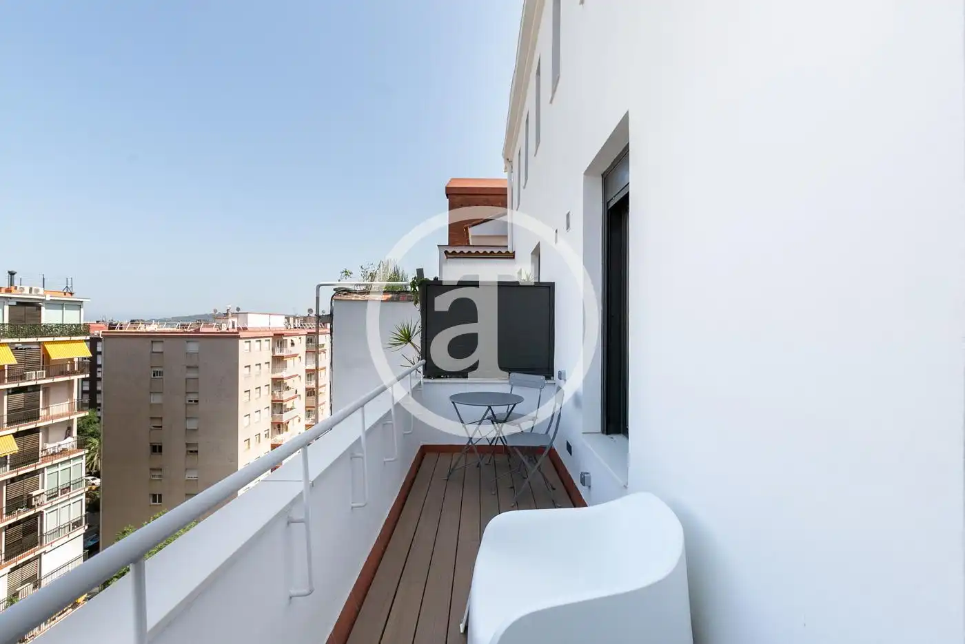 Terrasse von Wohnung zur Miete in  Barcelona Capital mit Klimaanlage, Möbliert und Waschmaschine