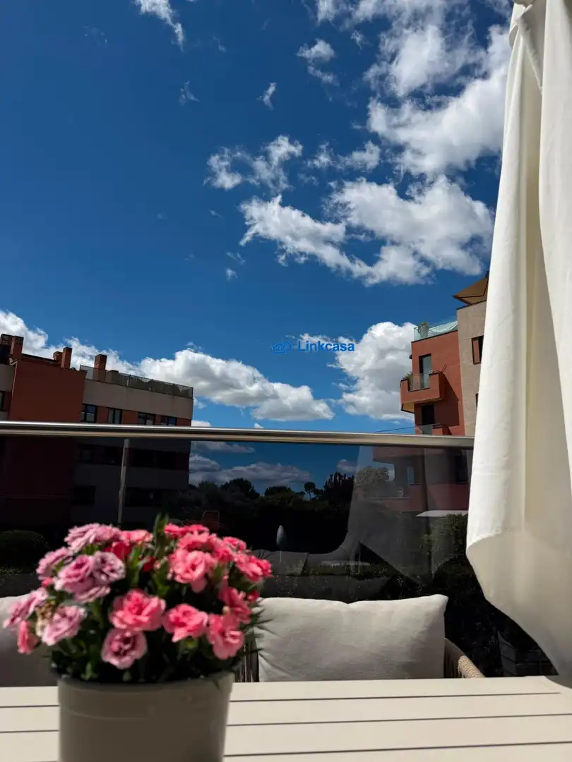 Vista exterior de Pis de lloguer en Pozuelo de Alarcón amb Aire condicionat, Calefacció i Jardí privat