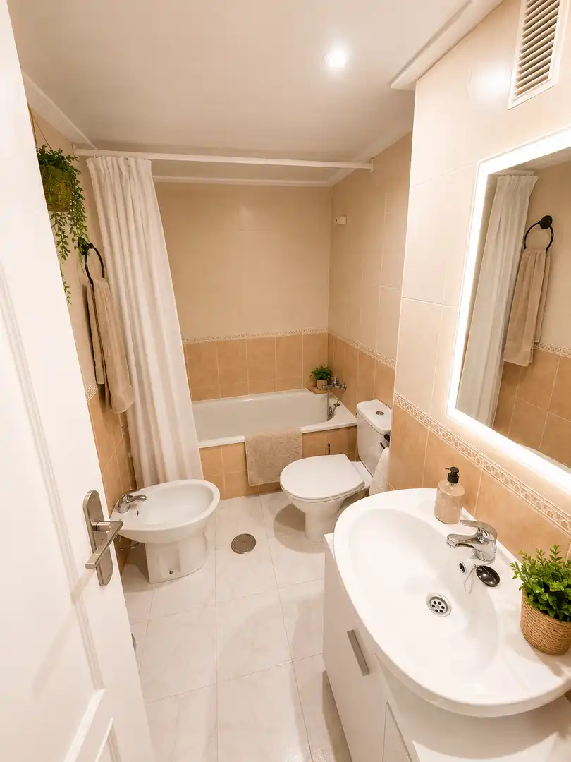 Bathroom of Apartments for sale in Benidorm  with Terrace, Furnished and Community pool