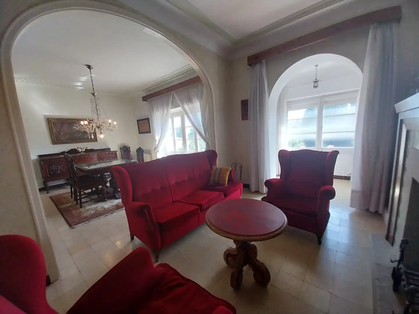 Sala de estar de Casa adosada en venta en Bellcaire d'Empordà con Trastero y Amueblado