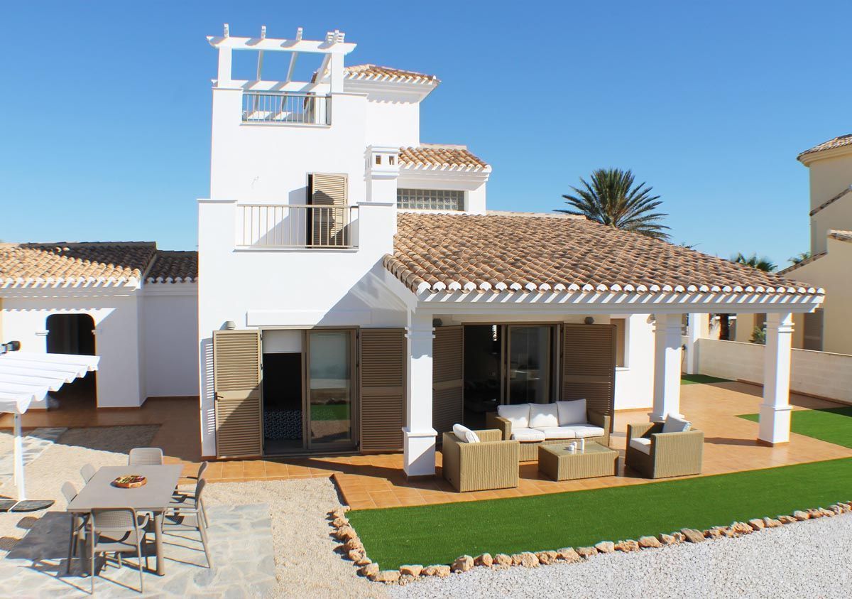 Exterior view of House or chalet for sale in La Manga del Mar Menor  with Heating, Private garden and Terrace