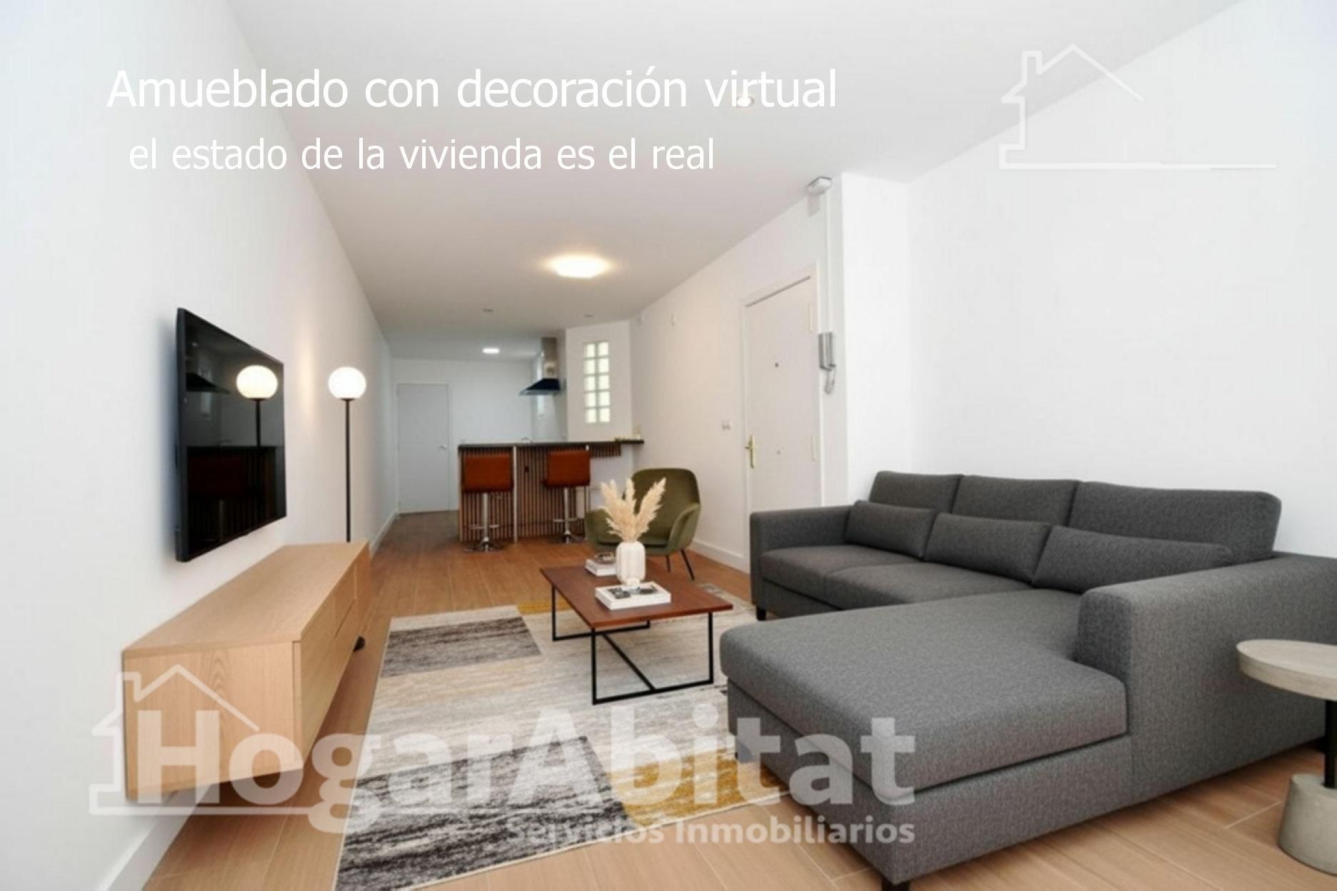 Living room of Flat for sale in Castellón de la Plana / Castelló de la Plana  with Air Conditioner, Heating and Terrace