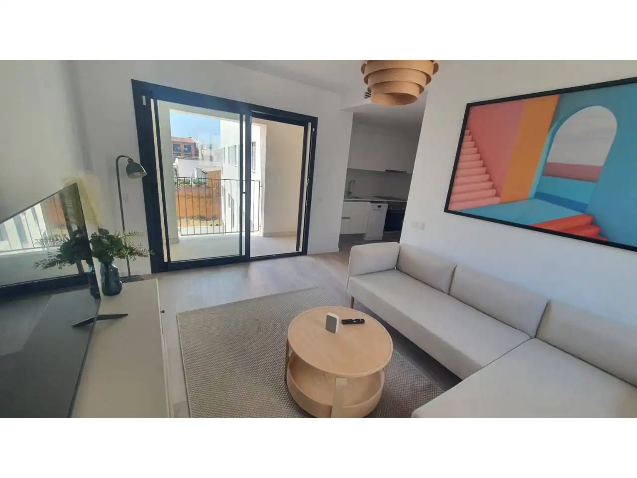 Sala d'estar de Pis en venda en Vilanova i la Geltrú amb Aire condicionat, Calefacció i Moblat