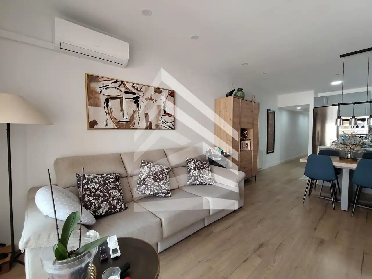 Wohnzimmer von Wohnung zum Verkauf in Barcelona mit Heizung, Parkett und Möbliert