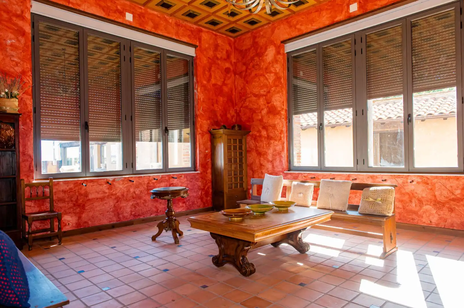 Sala de estar de Casa o chalet en venta en Quintana del Castillo con Calefacción, Jardín privado y Terraza